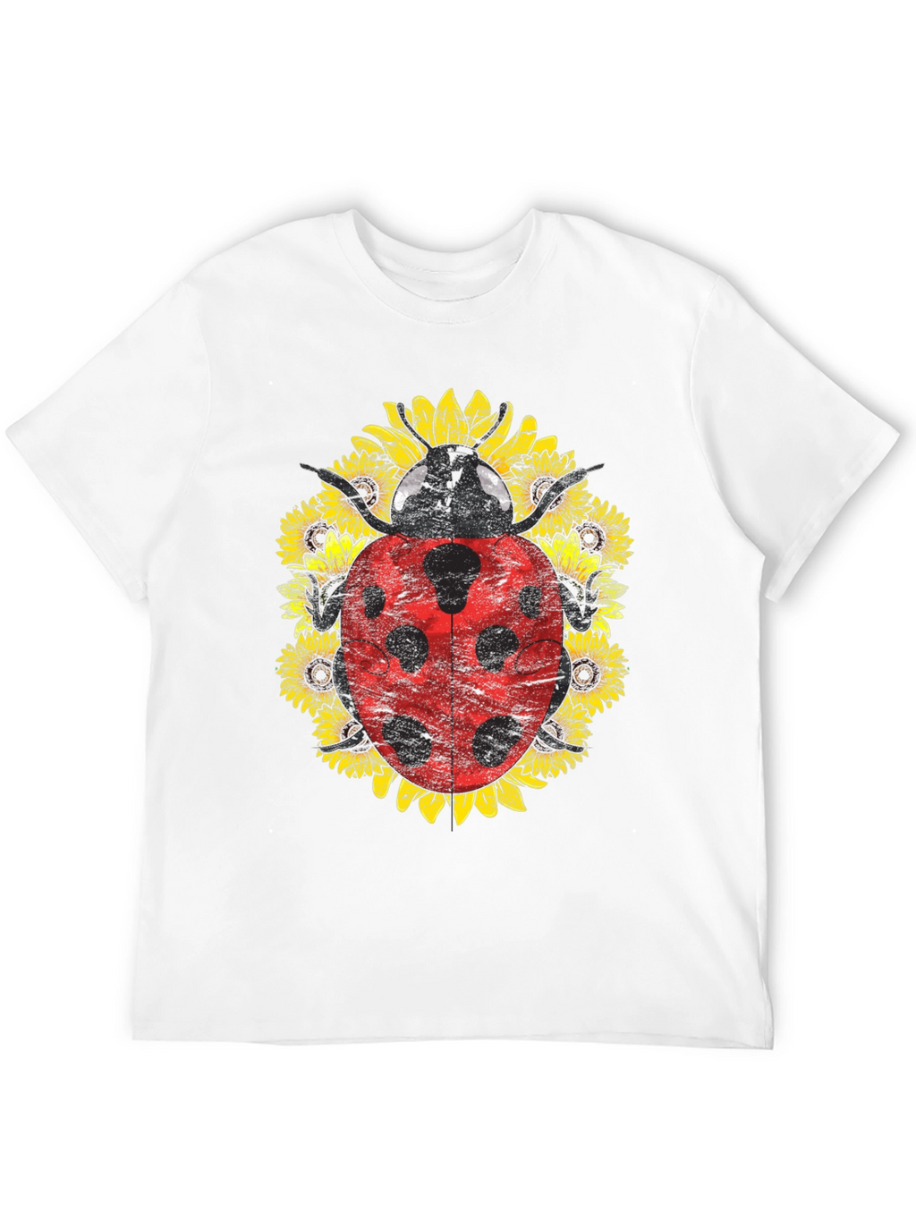 Ladybug Sunflower Graphic Tee - Unisex