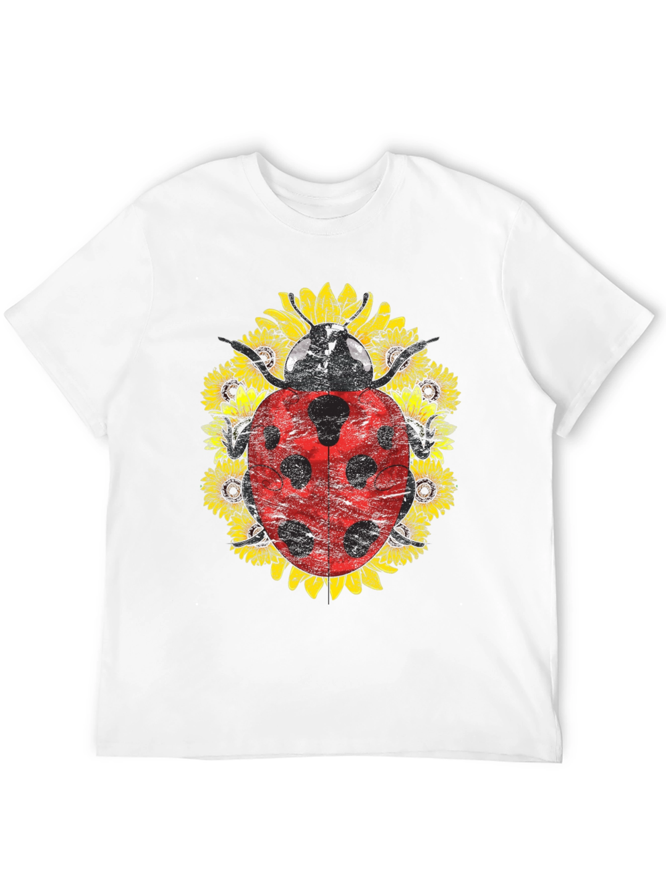 Ladybug Sunflower Graphic Tee - Unisex