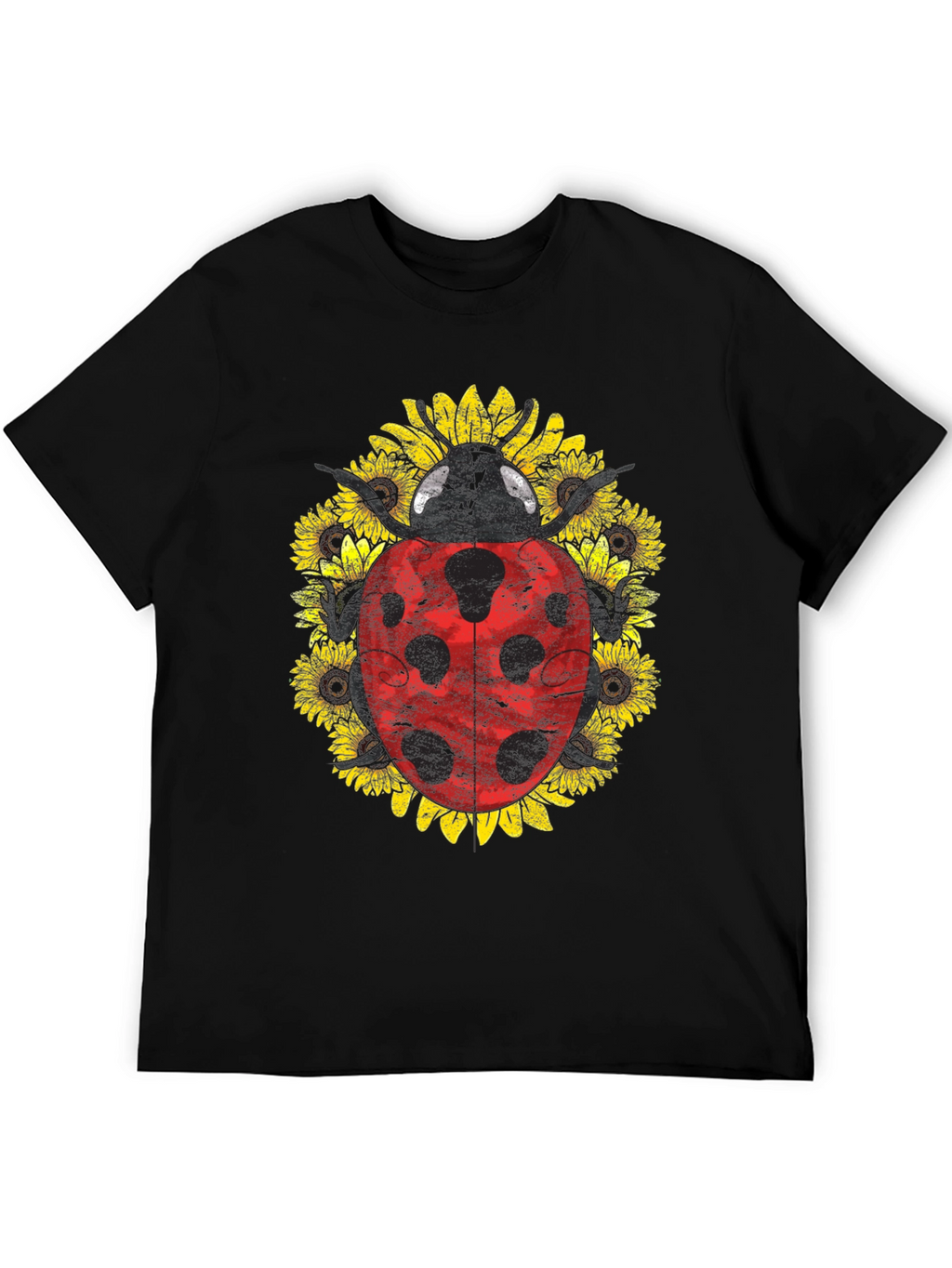 Ladybug Sunflower Graphic Tee - Unisex