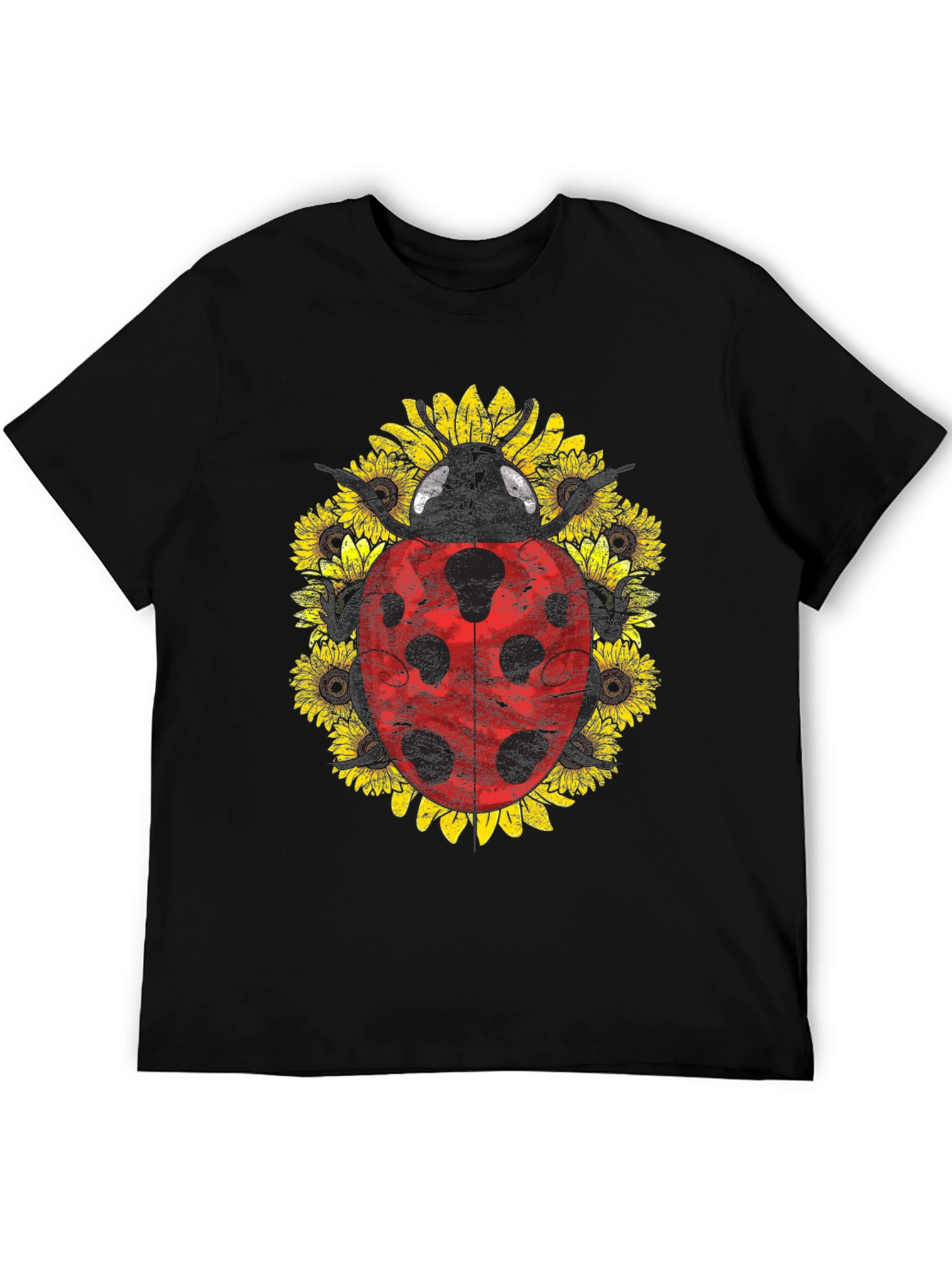 Ladybug Sunflower Graphic Tee - Unisex