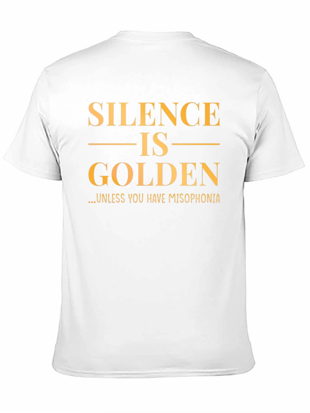 Silence is Golden T-Shirt - Misophonia Awareness Tee