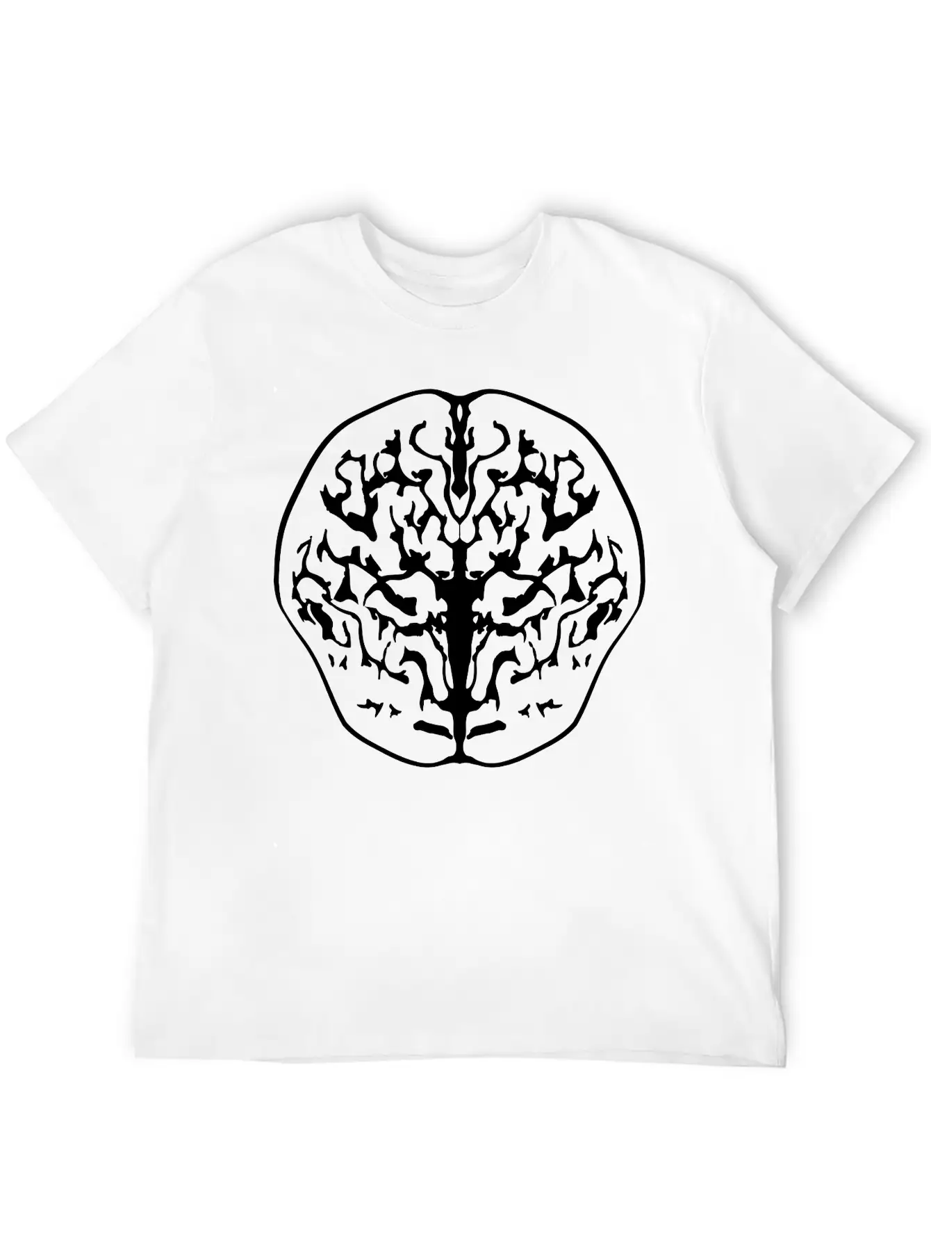 Brain Bloody Horror Halloween Thinking Smart Disgu Unisex Casual T-Shirt – Clean Design For Daily Comfort