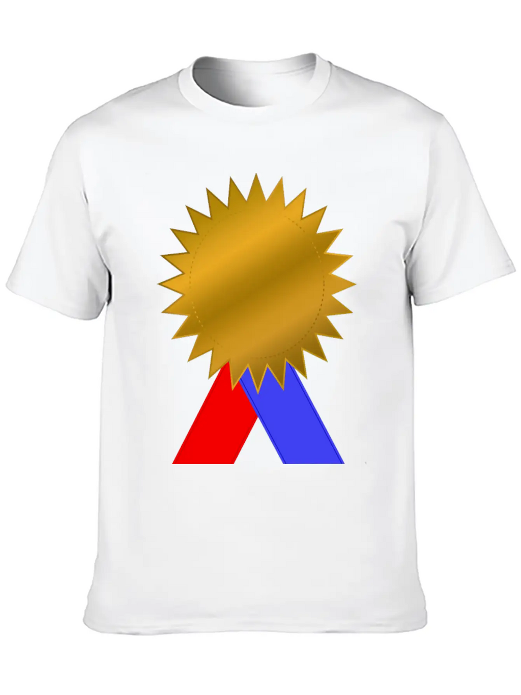 Brass Medal Unisex Short Sleeve Soft Cotton T-Shirt – Casual Everyday Wear