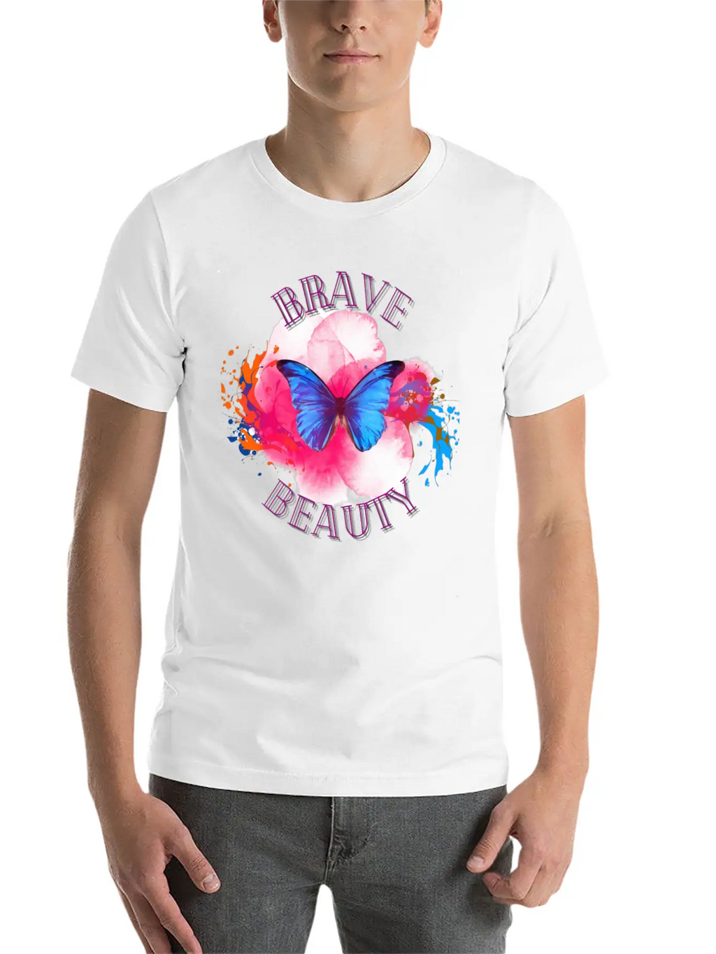 BRAVE Breathable Soft Cotton T-Shirt – Timeless Casual Look