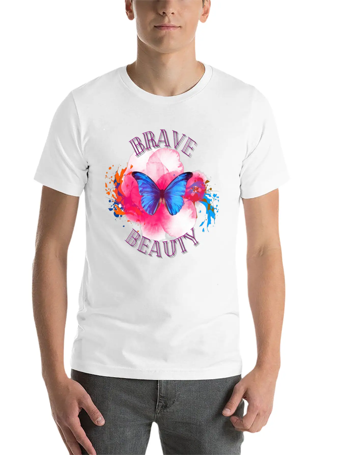 BRAVE Breathable Soft Cotton T-Shirt – Timeless Casual Look