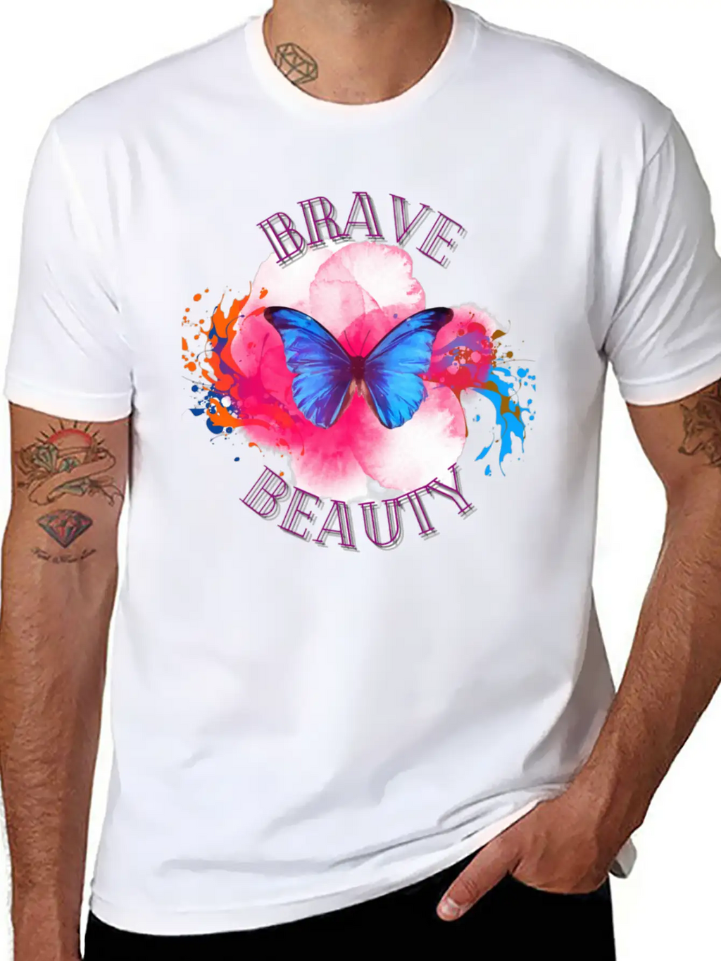 BRAVE Breathable Soft Cotton T-Shirt – Timeless Casual Look