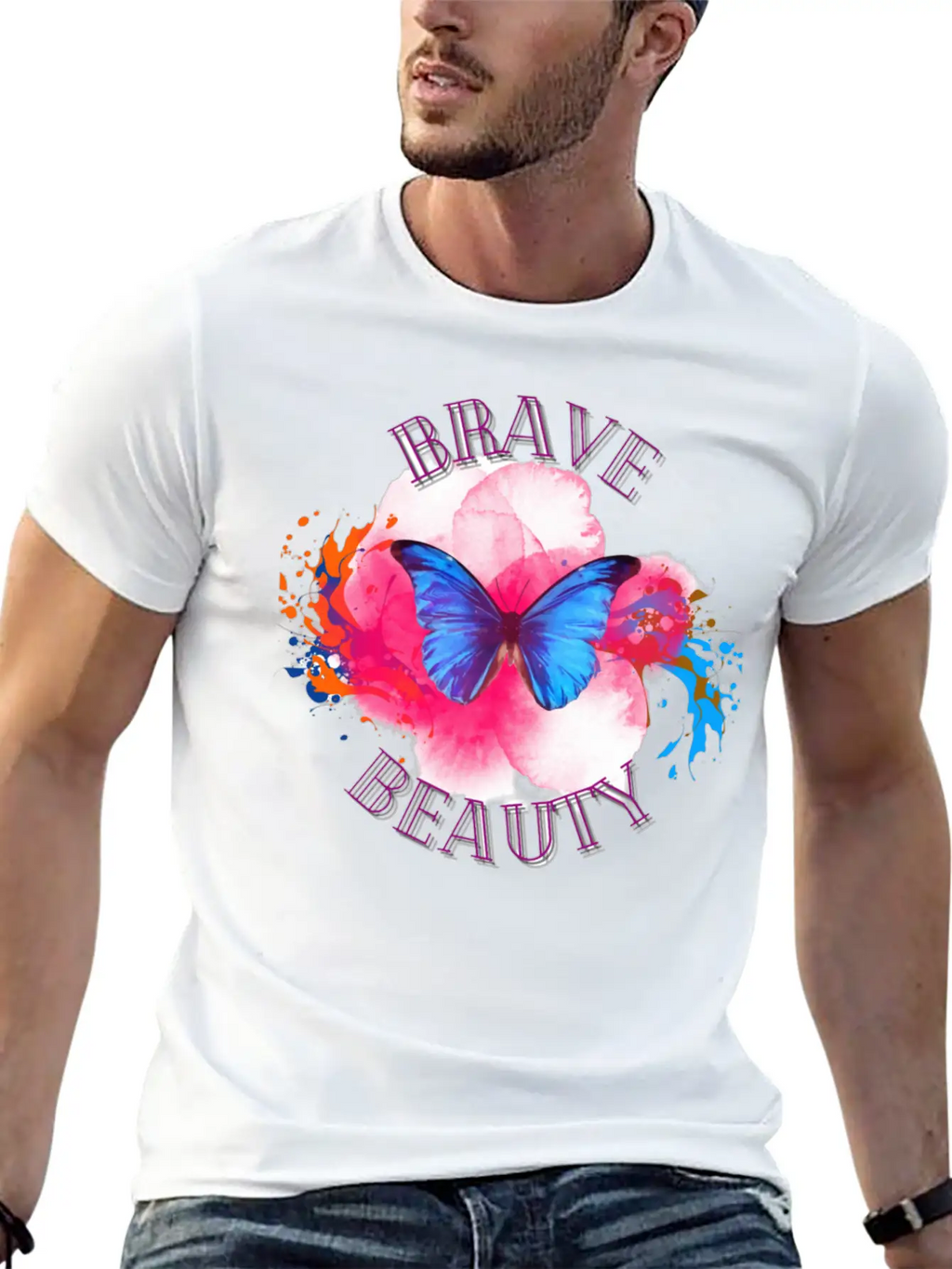BRAVE Breathable Soft Cotton T-Shirt – Timeless Casual Look