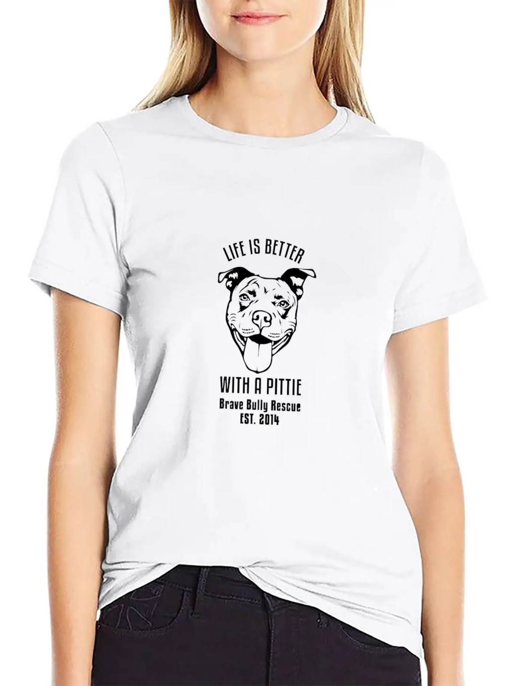 Brave Bully Rescue (Houston) Life Is Better With A Unisex Casual T-Shirt – Clean Design For Daily Comfort