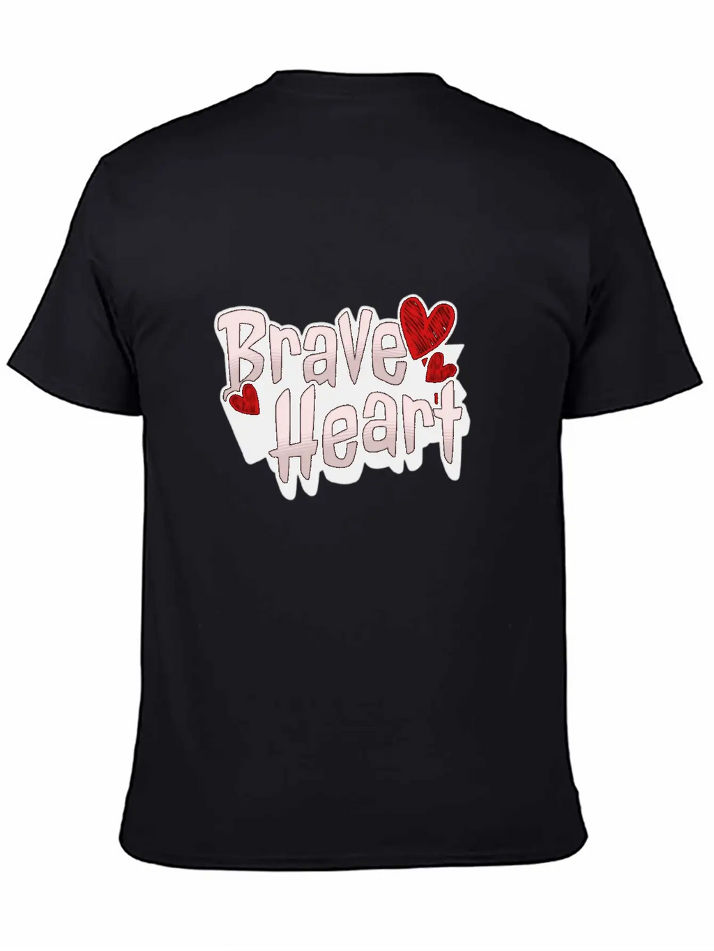 Brave Heart - Courageous Warrior Unisex Short Sleeve Soft Cotton T-Shirt – Casual Everyday Wear