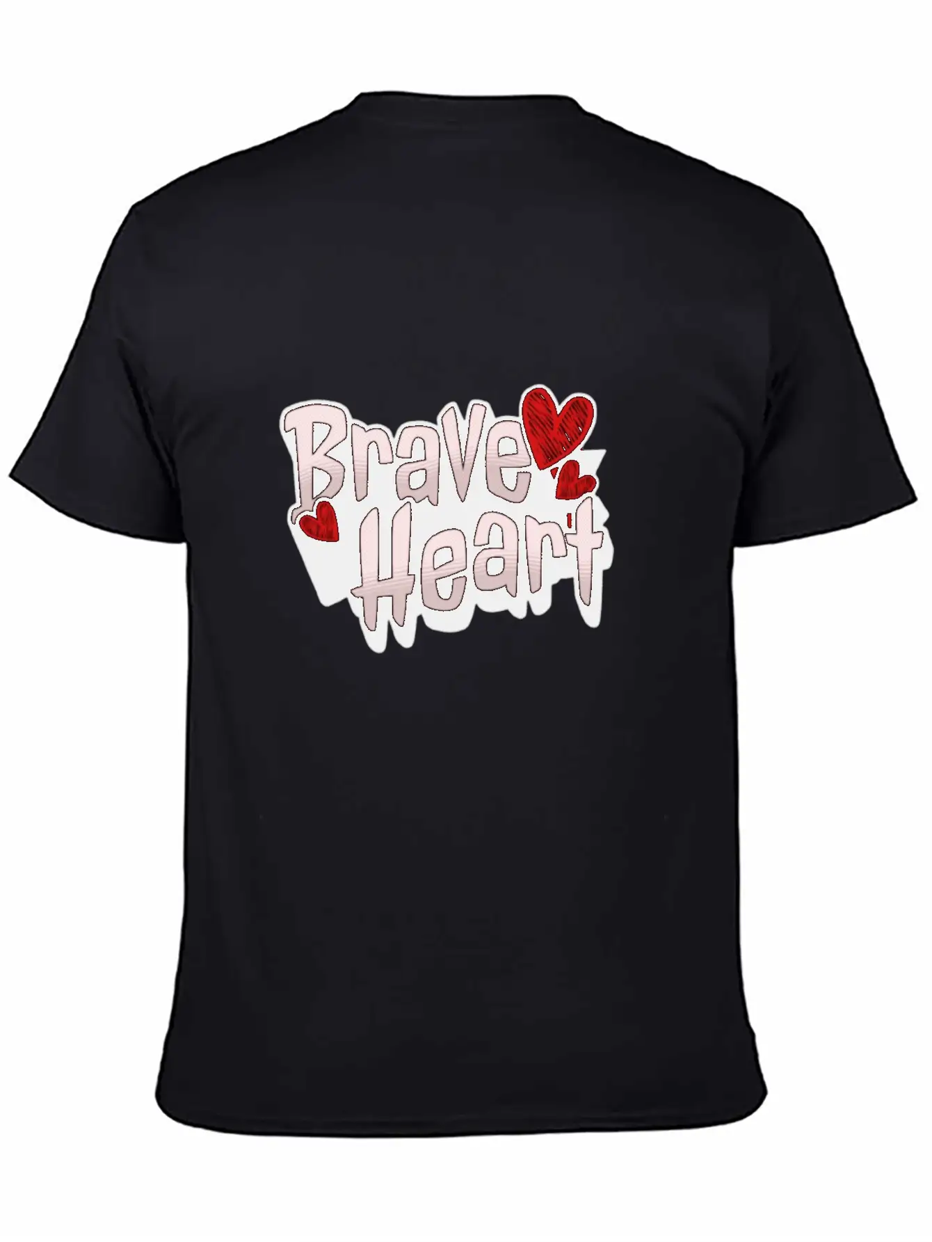 Brave Heart - Courageous Warrior Unisex Short Sleeve Soft Cotton T-Shirt – Casual Everyday Wear