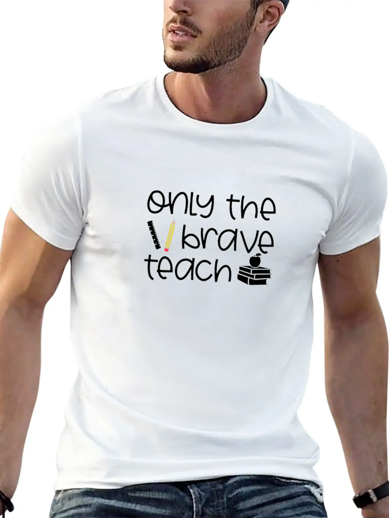 Brave School Teacher Child Education Shirt Gift Unisex Casual T-Shirt – Clean Design For Daily Comfort