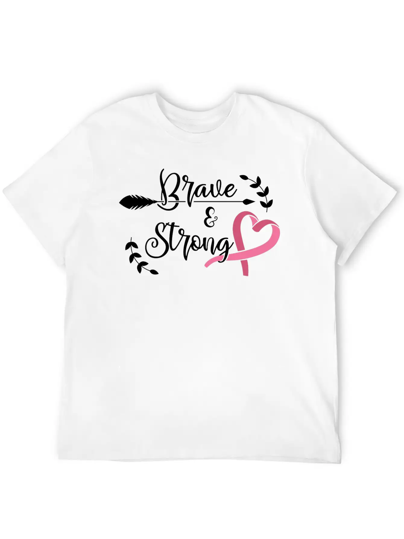 Brave Strong Classic Fit Graphic Tee For Daily Comfort – Unisex Cotton Shirt