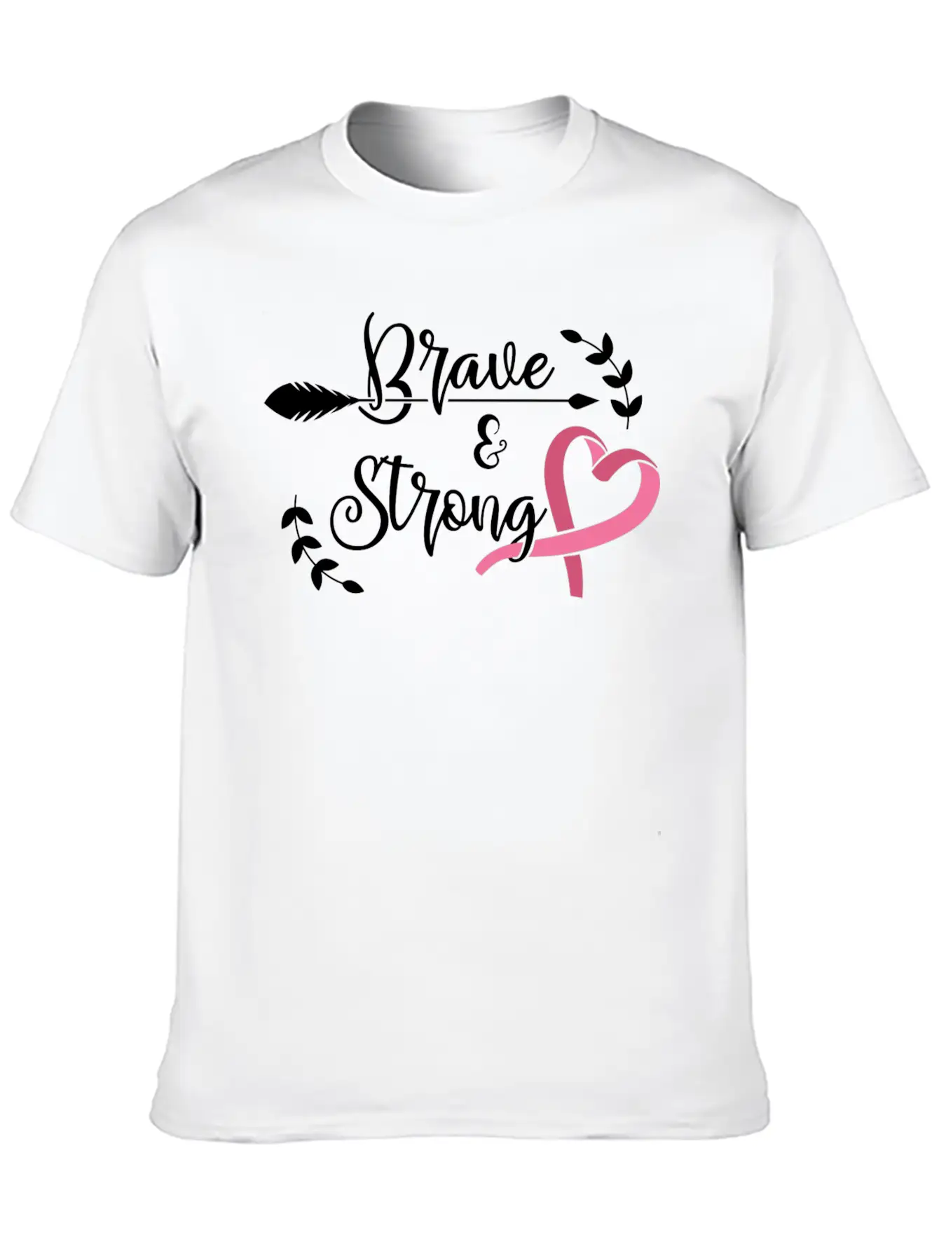 Brave Strong Classic Fit Graphic Tee For Daily Comfort – Unisex Cotton Shirt