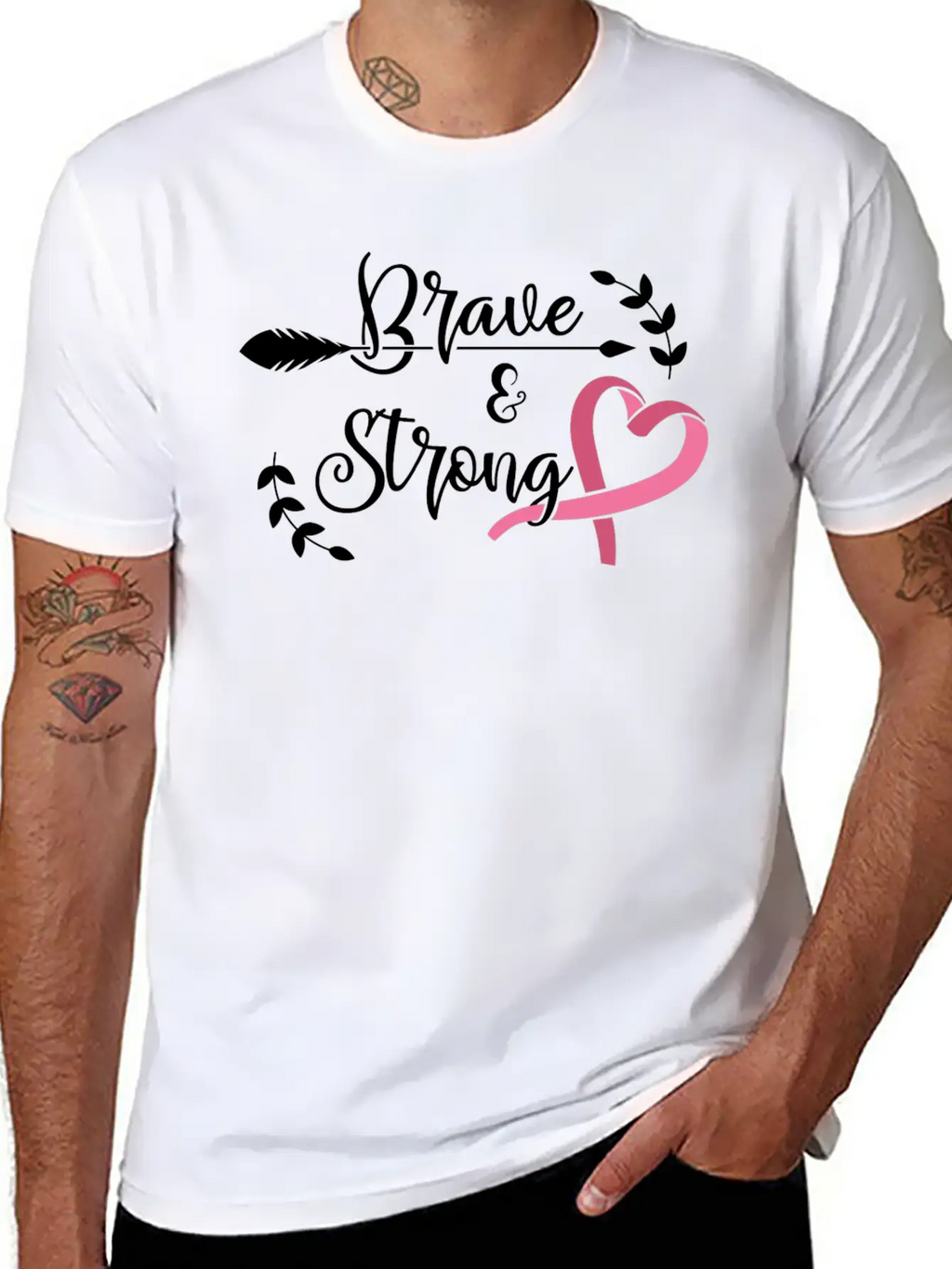 Brave Strong Unisex Casual T-Shirt – Clean Design For Daily Comfort