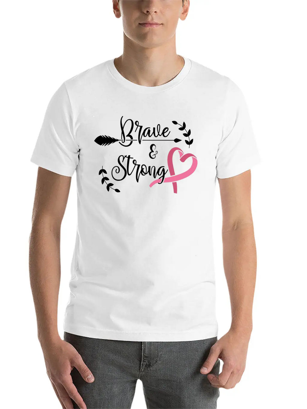 Brave Strong Unisex Casual T-Shirt – Clean Design For Daily Comfort