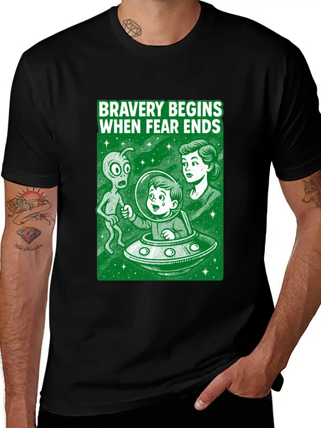 Bravery Begins When Fear Ends Unisex Casual T-Shirt – Clean Design For Daily Comfort