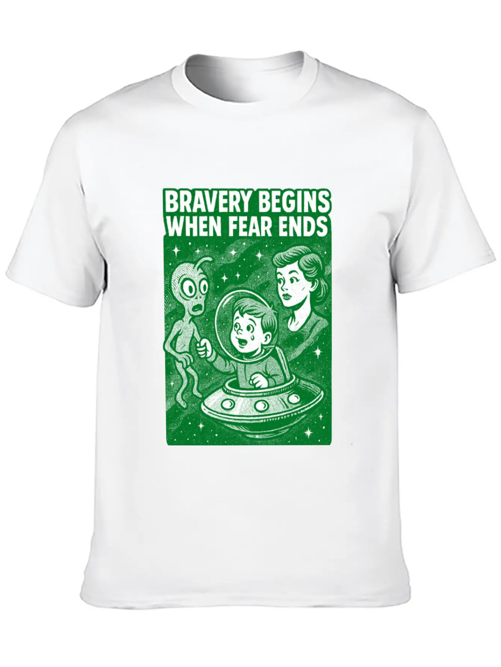 Bravery Begins When Fear Ends Unisex Casual T-Shirt – Clean Design For Daily Comfort