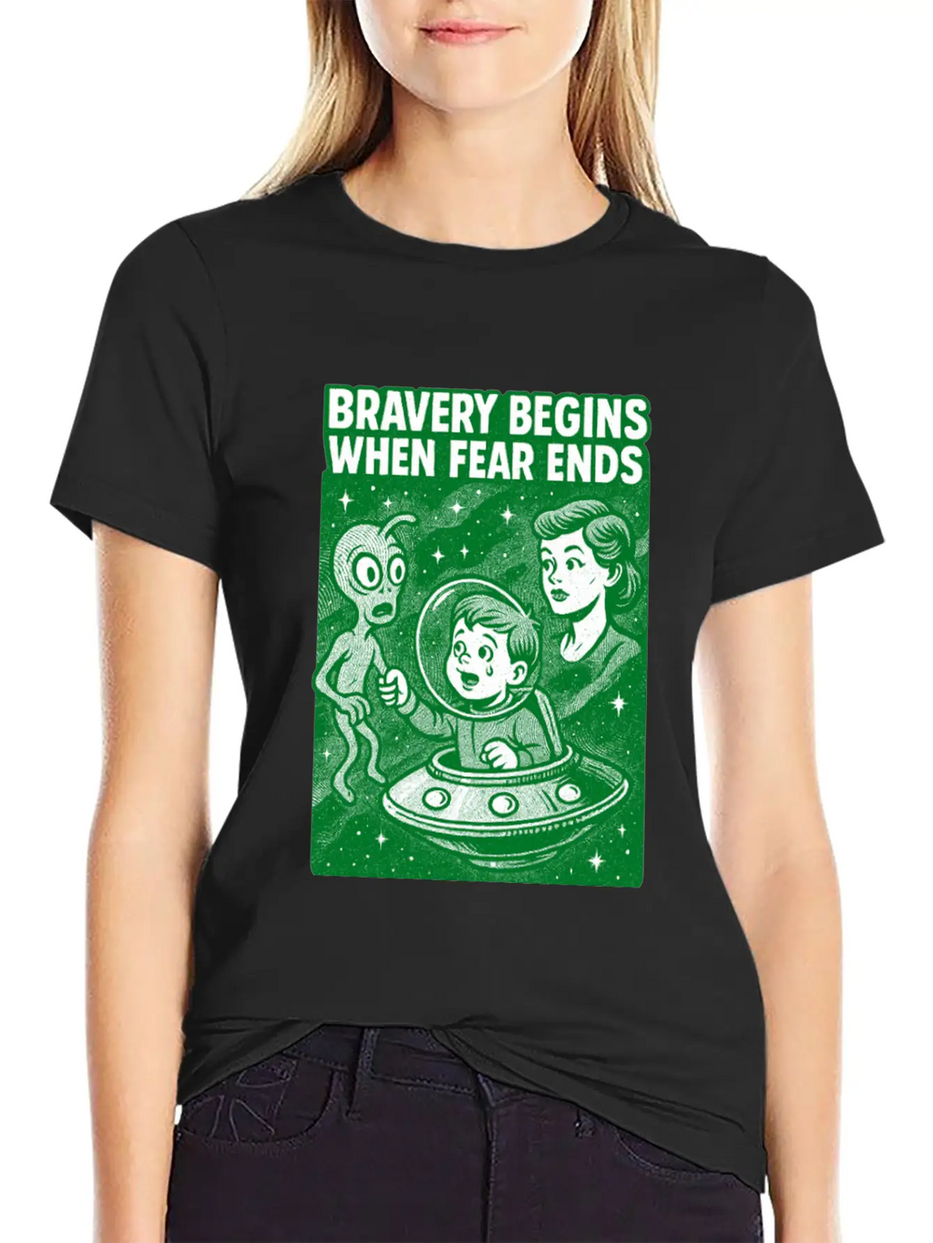 Bravery Begins When Fear Ends Unisex Casual T-Shirt – Clean Design For Daily Comfort