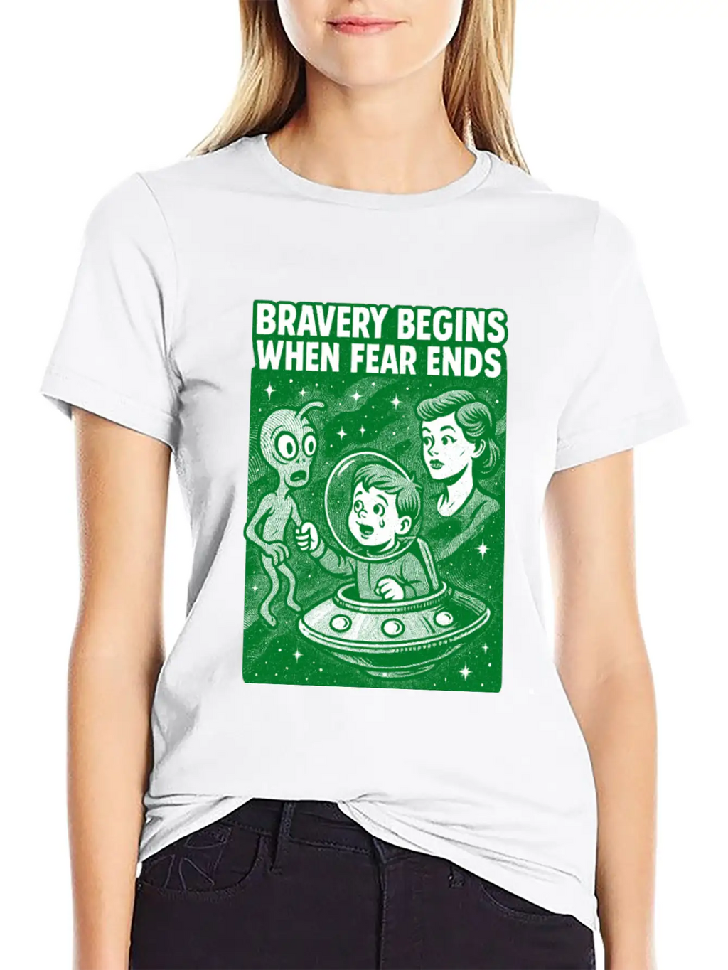 Bravery Begins When Fear Ends Unisex Casual T-Shirt – Clean Design For Daily Comfort