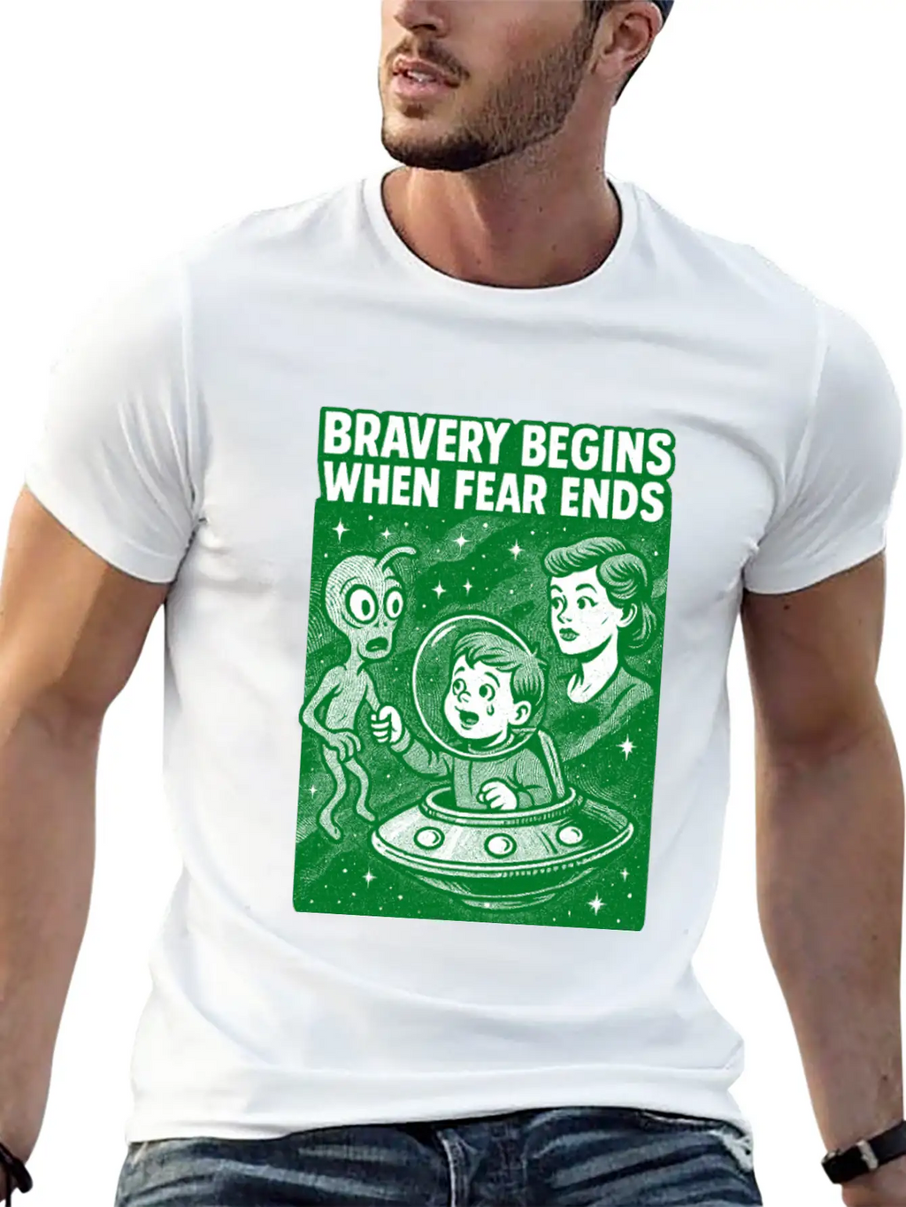 Bravery Begins When Fear Ends Unisex Casual T-Shirt – Clean Design For Daily Comfort