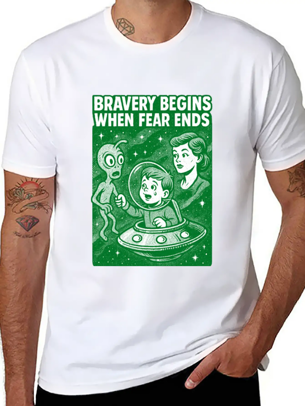 Bravery Begins When Fear Ends Unisex Casual T-Shirt – Clean Design For Daily Comfort