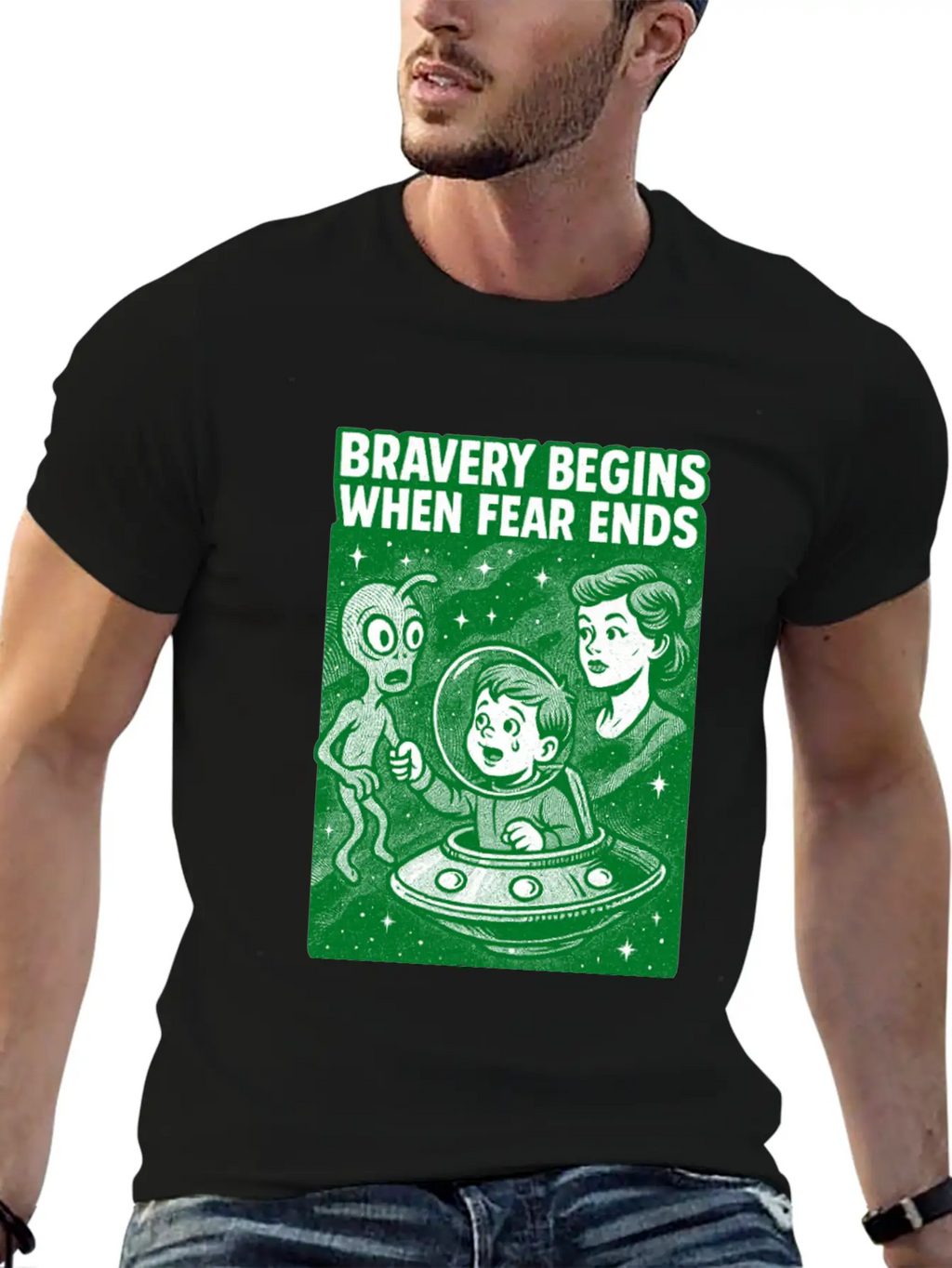 Bravery Begins When Fear Ends Unisex Casual T-Shirt – Clean Design For Daily Comfort