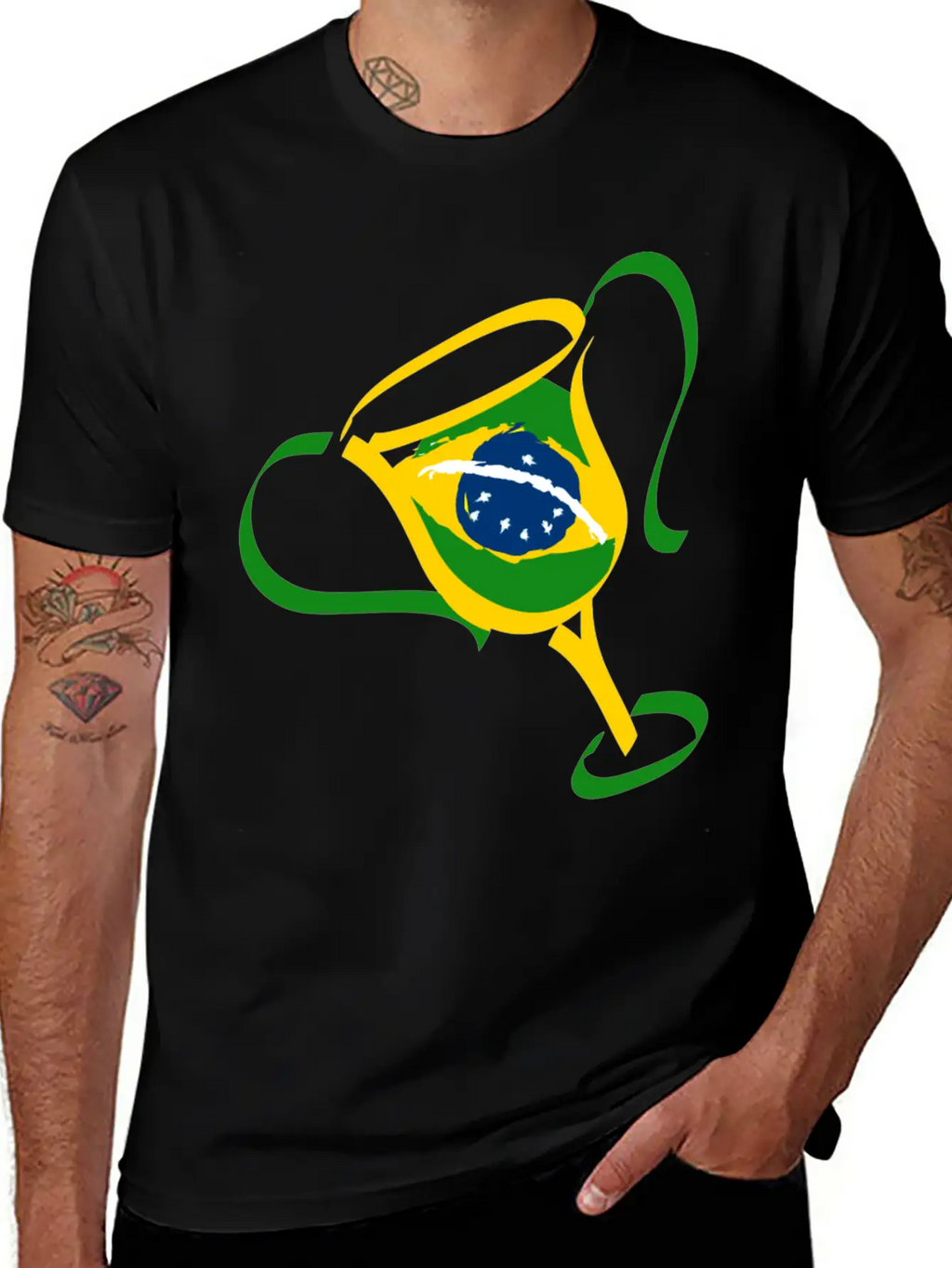 Brazil Trophy Breathable Soft Cotton T-Shirt – Timeless Casual Look
