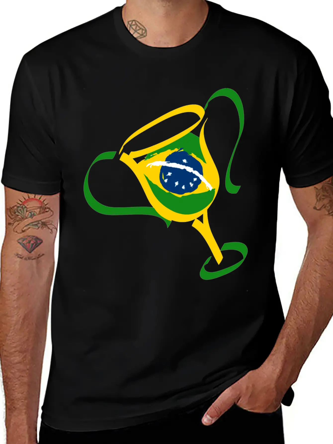 Brazil Trophy Breathable Soft Cotton T-Shirt – Timeless Casual Look
