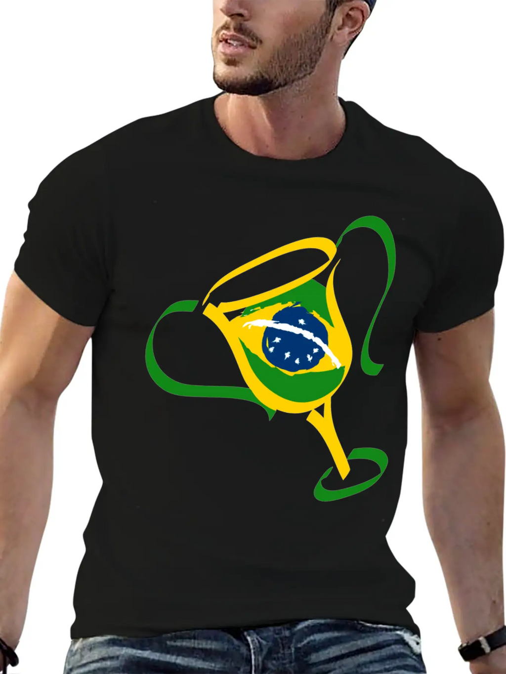 Brazil Trophy Breathable Soft Cotton T-Shirt – Timeless Casual Look