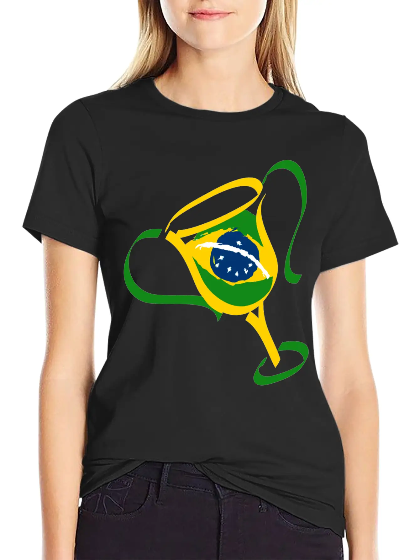Brazil Trophy Breathable Soft Cotton T-Shirt – Timeless Casual Look