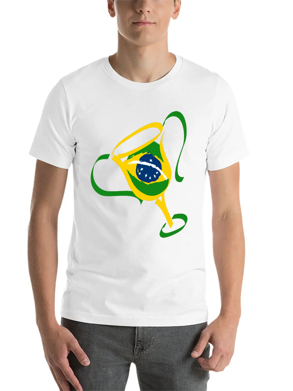 Brazil Trophy Breathable Soft Cotton T-Shirt – Timeless Casual Look