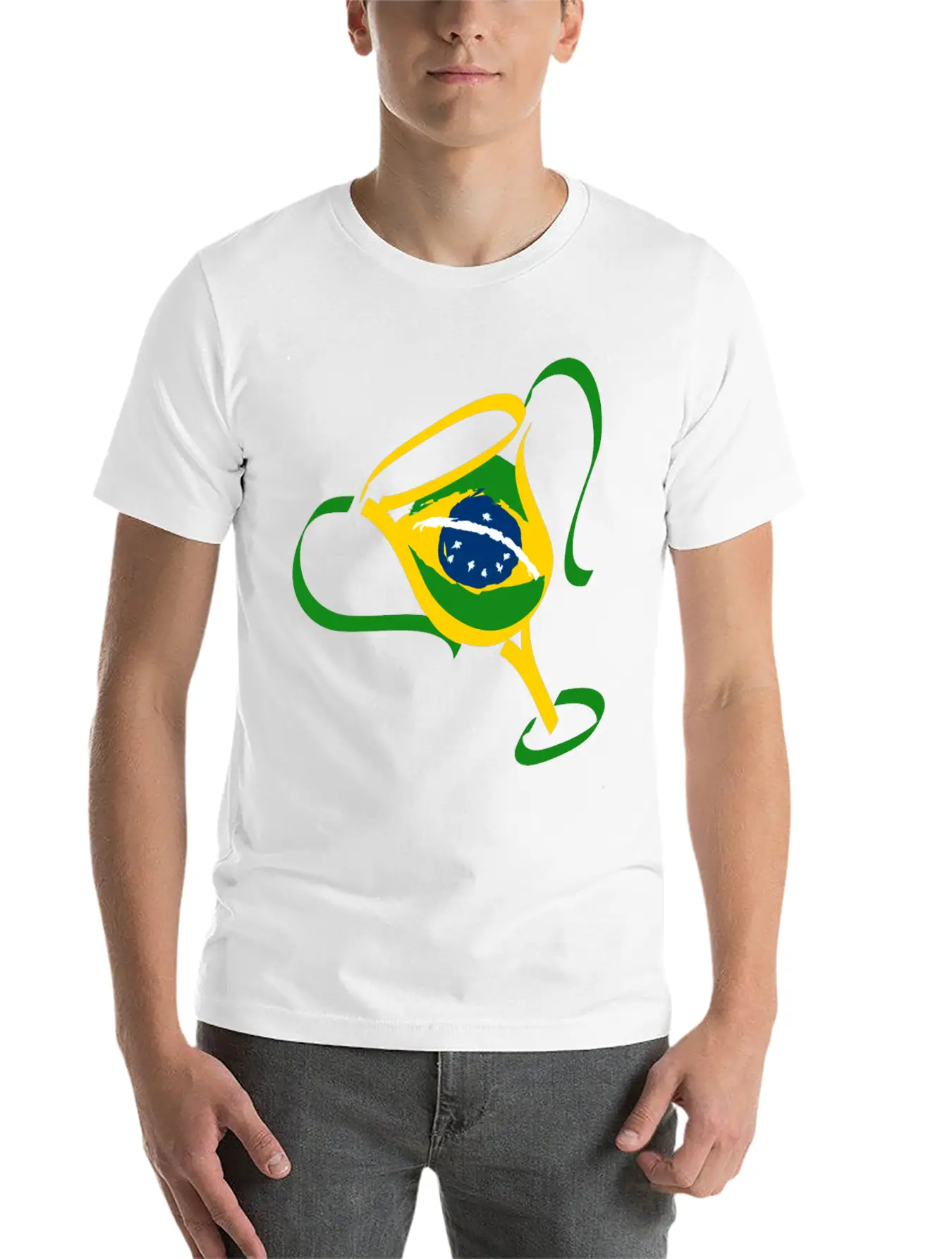 Brazil Trophy Breathable Soft Cotton T-Shirt – Timeless Casual Look