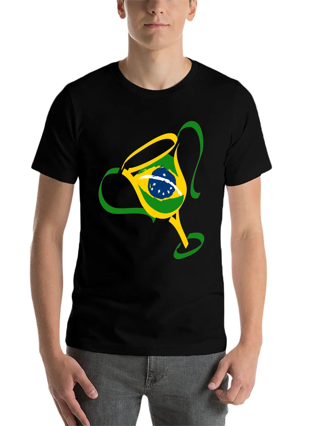 Brazil Trophy Breathable Soft Cotton T-Shirt – Timeless Casual Look
