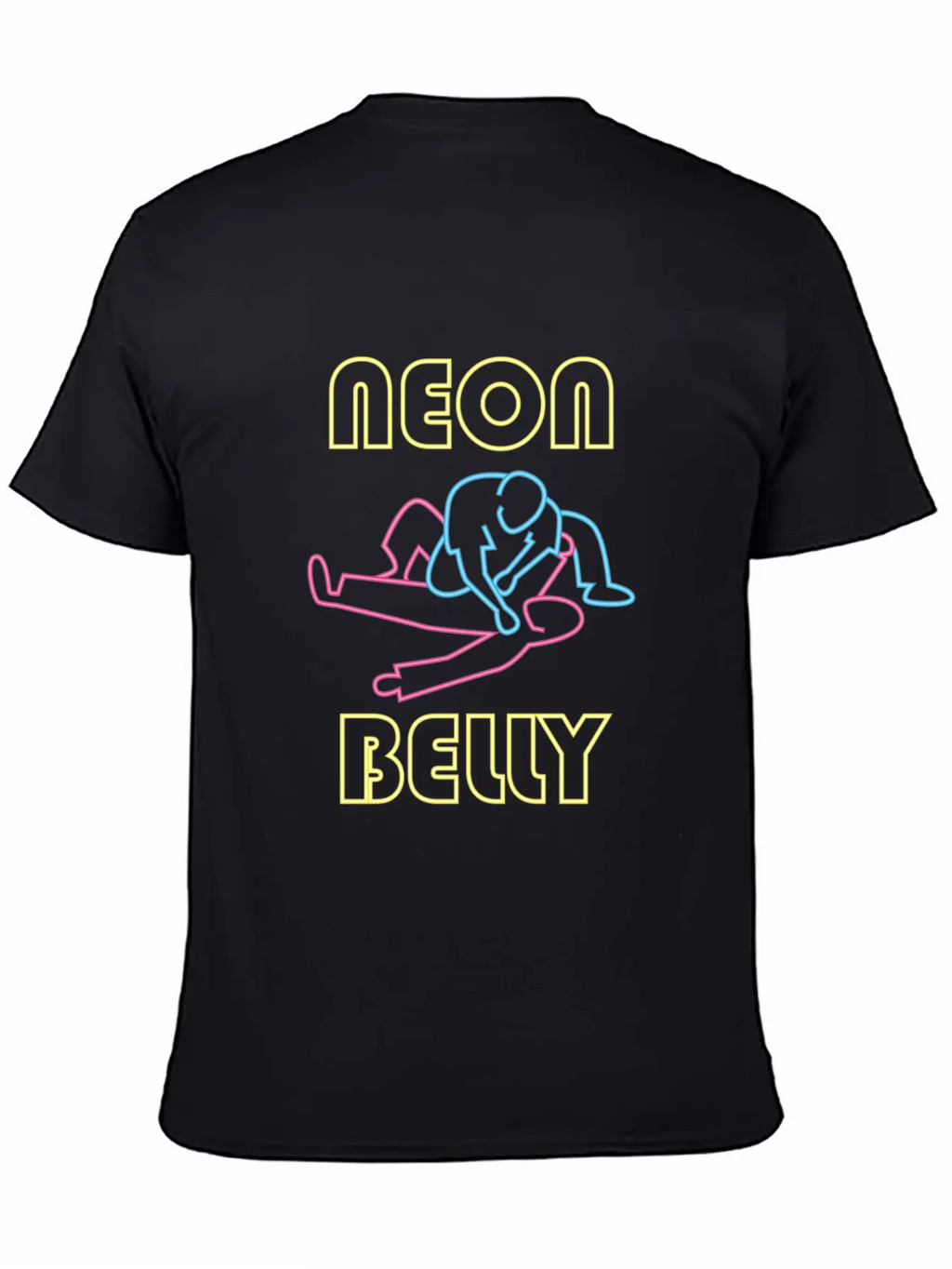 Brazilian Jiu Jitsu: BJJ Neon Knee On Belly Essent Unisex Casual T-Shirt – Clean Design For Daily Comfort