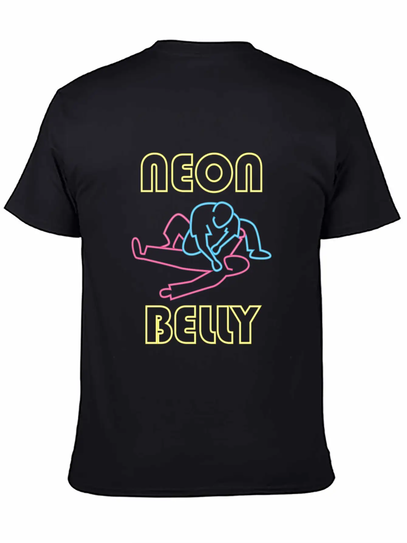 Brazilian Jiu Jitsu: BJJ Neon Knee On Belly Essent Unisex Casual T-Shirt – Clean Design For Daily Comfort