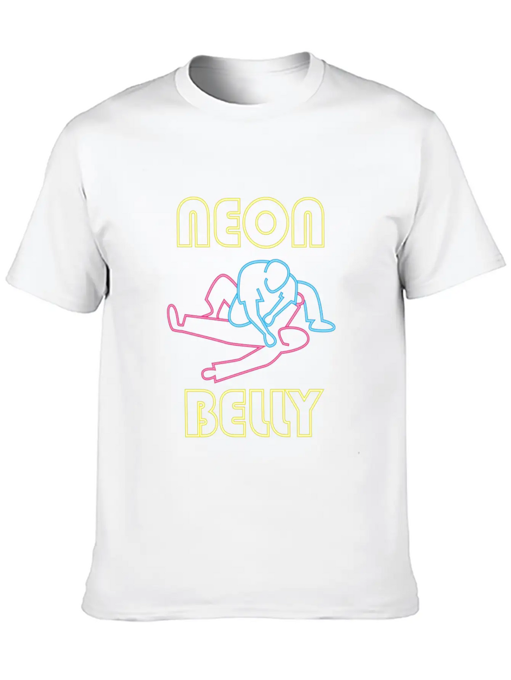 Brazilian Jiu Jitsu: BJJ Neon Knee On Belly Essent Unisex Casual T-Shirt – Clean Design For Daily Comfort