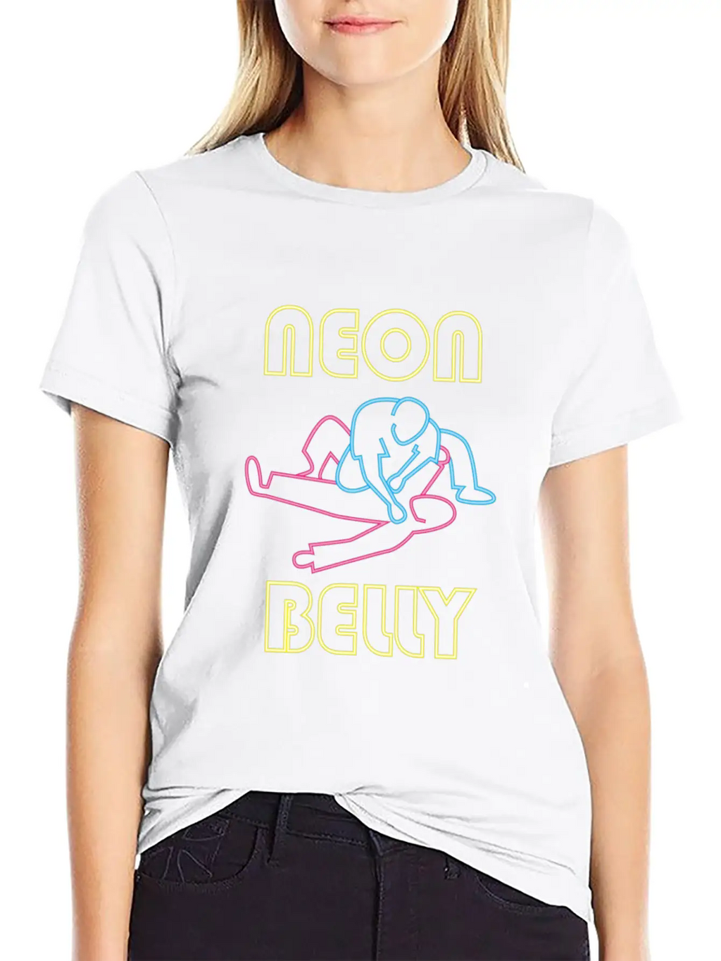 Brazilian Jiu Jitsu: BJJ Neon Knee On Belly Essent Unisex Casual T-Shirt – Clean Design For Daily Comfort