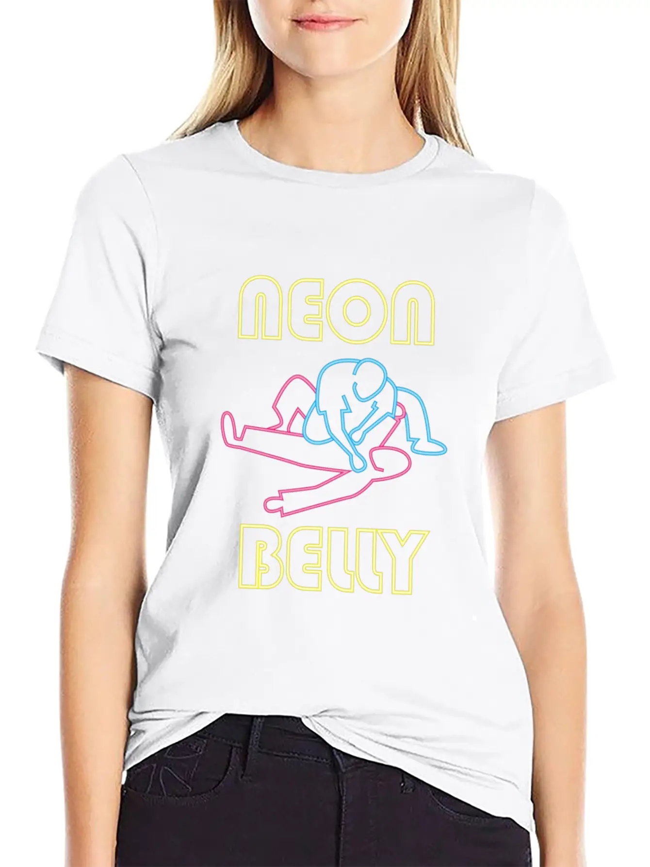 Brazilian Jiu Jitsu: BJJ Neon Knee On Belly Essent Unisex Casual T-Shirt – Clean Design For Daily Comfort