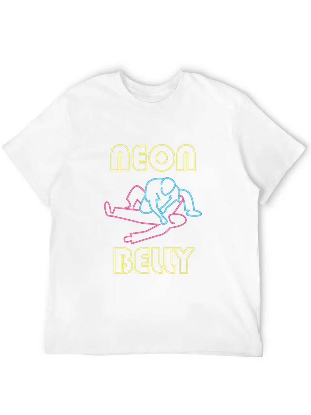 Brazilian Jiu Jitsu: BJJ Neon Knee On Belly Essent Unisex Casual T-Shirt – Clean Design For Daily Comfort