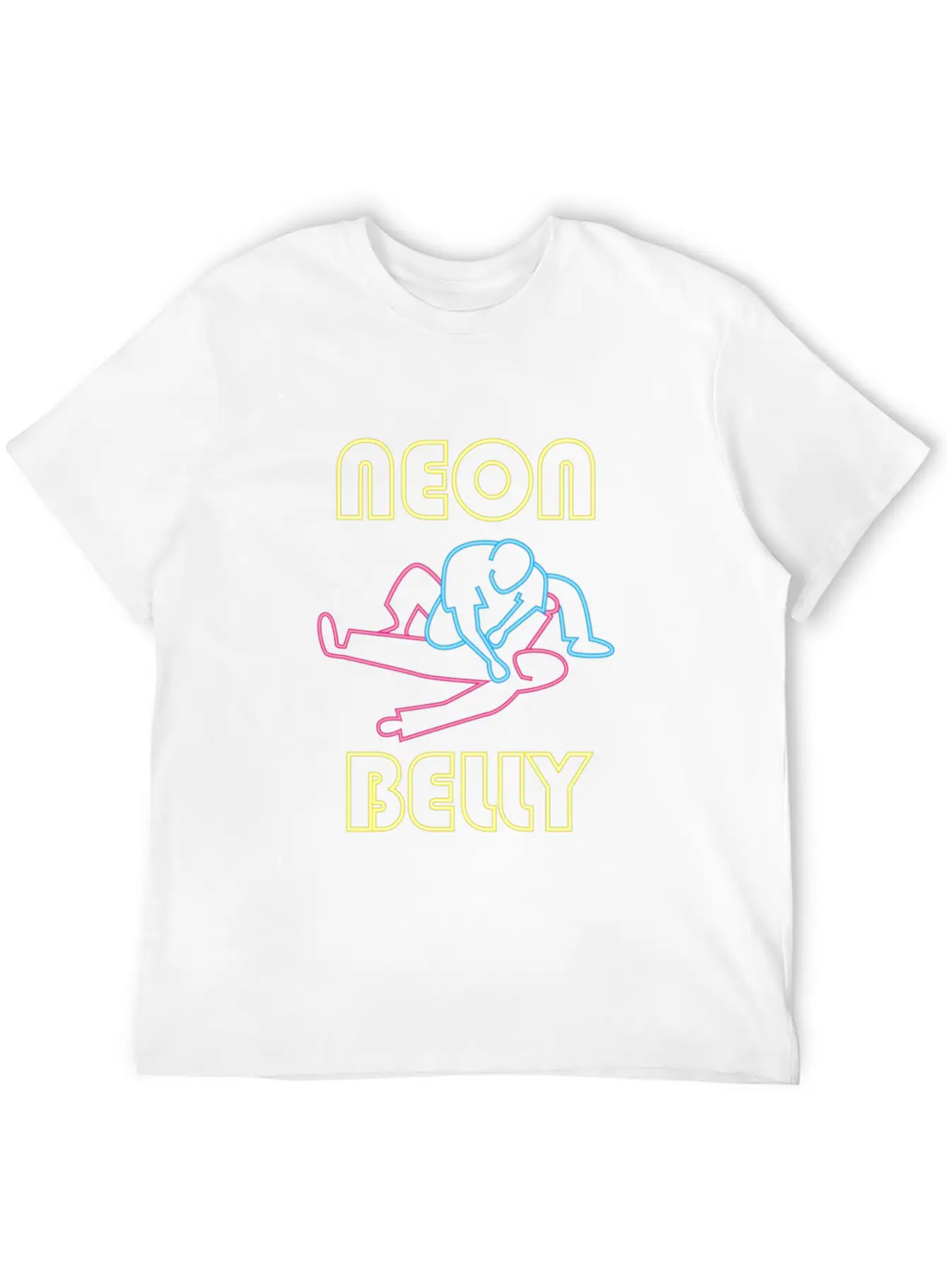 Brazilian Jiu Jitsu: BJJ Neon Knee On Belly Essent Unisex Casual T-Shirt – Clean Design For Daily Comfort