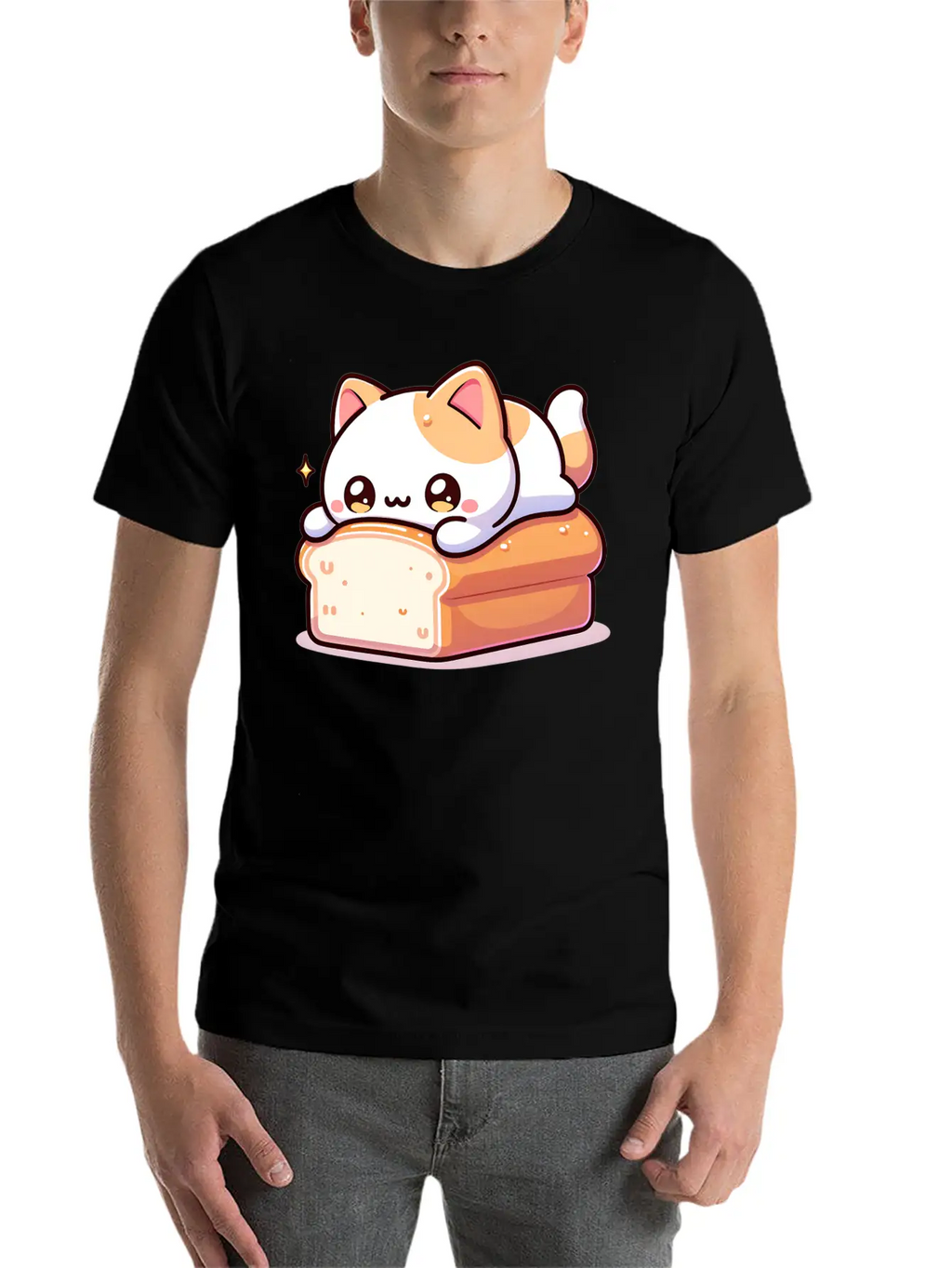 Bread Loaf Cat Stylish Everyday T-Shirt – Unisex Basic Cotton Tee