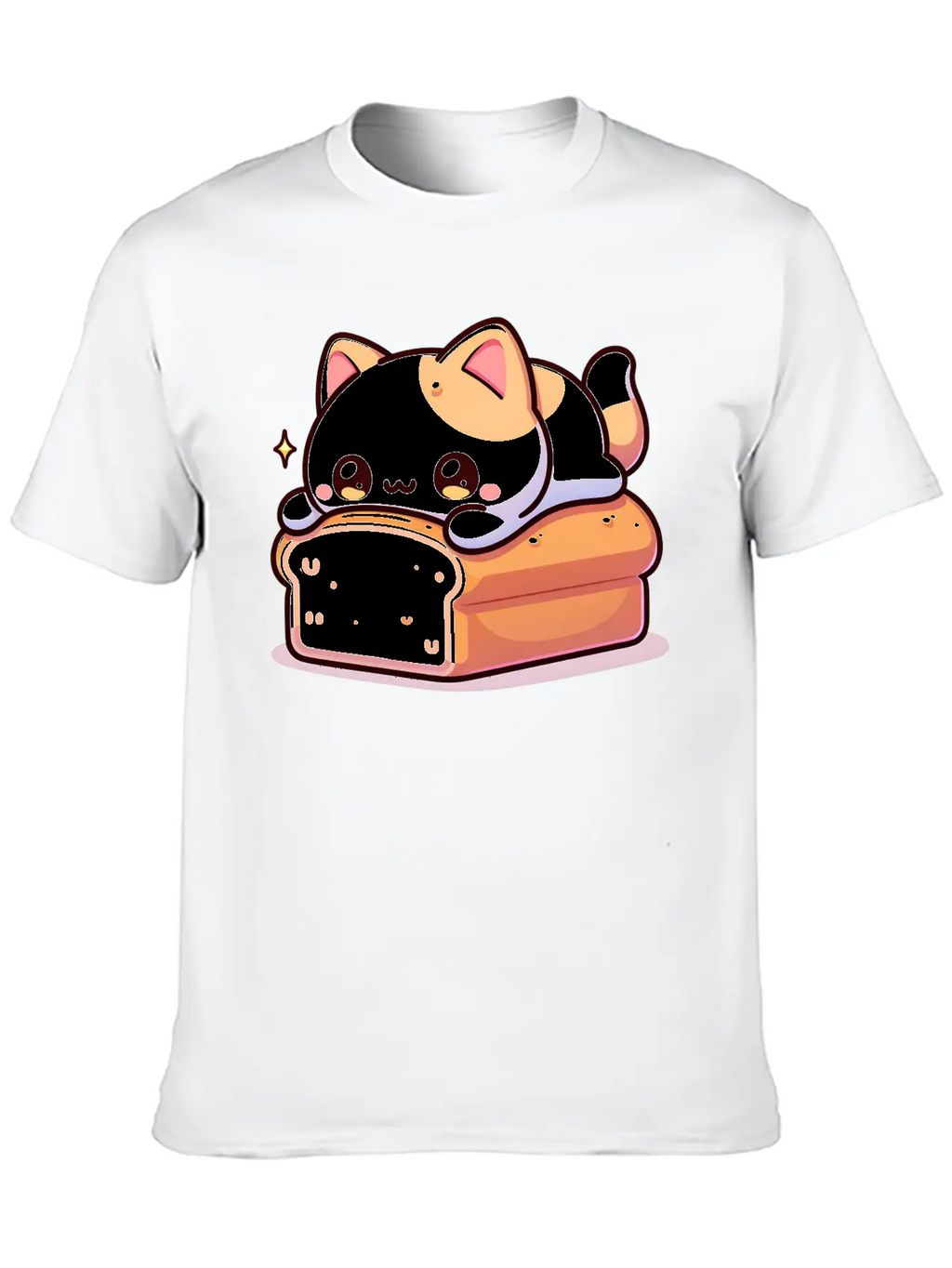 Bread Loaf Cat Stylish Everyday T-Shirt – Unisex Basic Cotton Tee