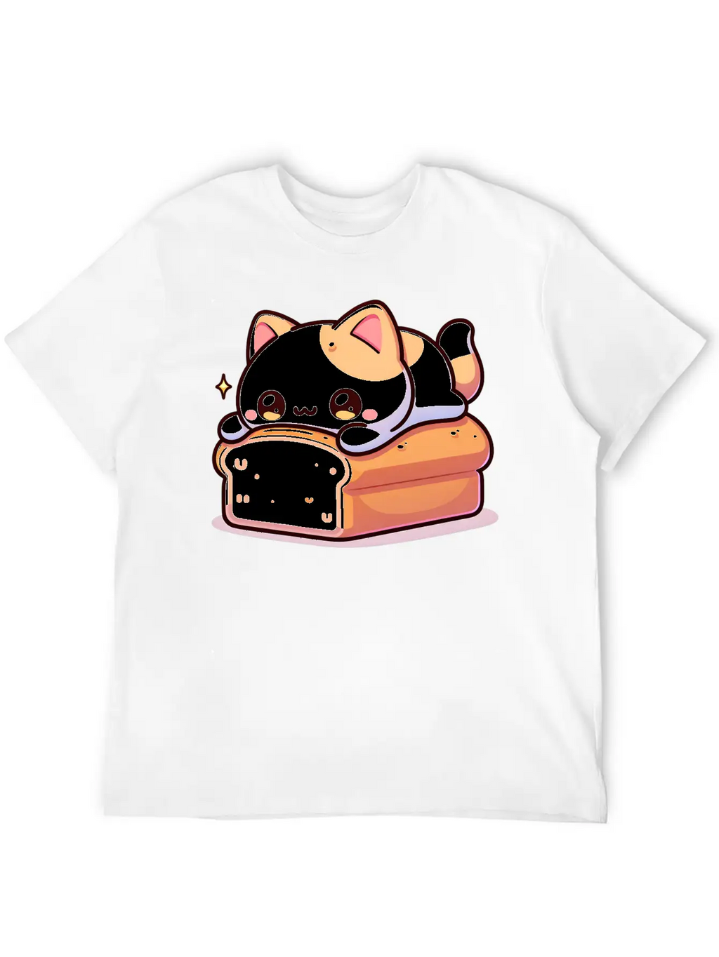 Bread Loaf Cat Stylish Everyday T-Shirt – Unisex Basic Cotton Tee