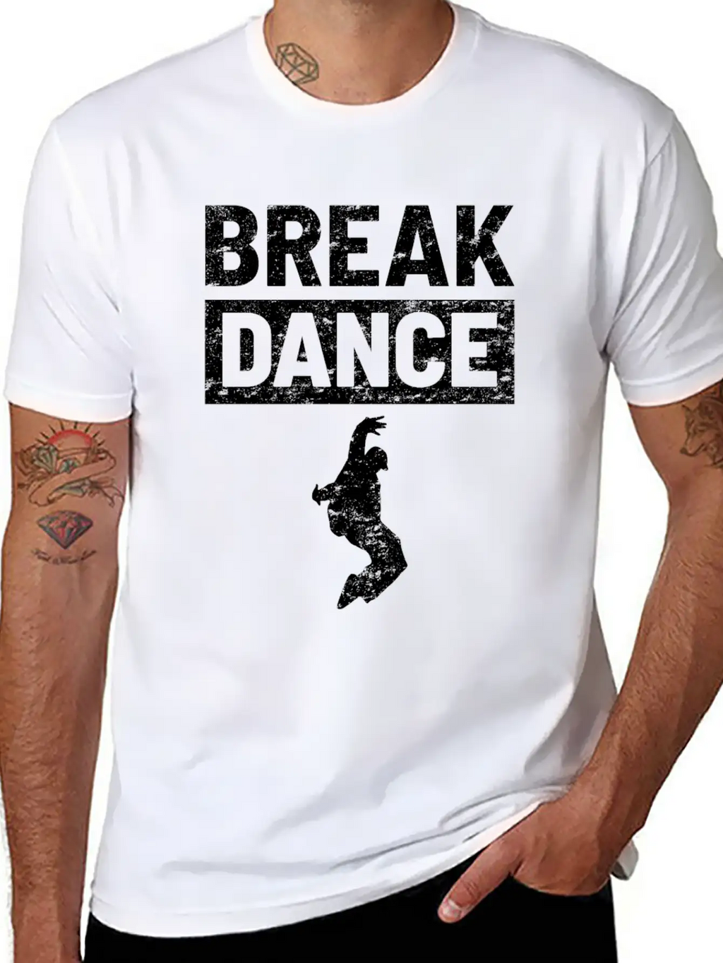 Break Dance Breathable Soft Cotton T-Shirt – Timeless Casual Look