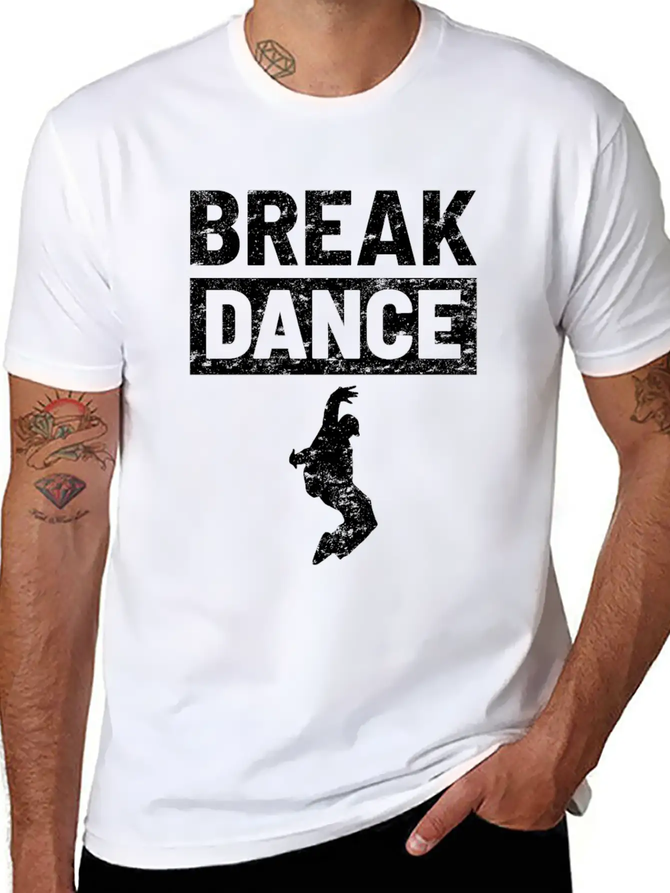 Break Dance Breathable Soft Cotton T-Shirt – Timeless Casual Look