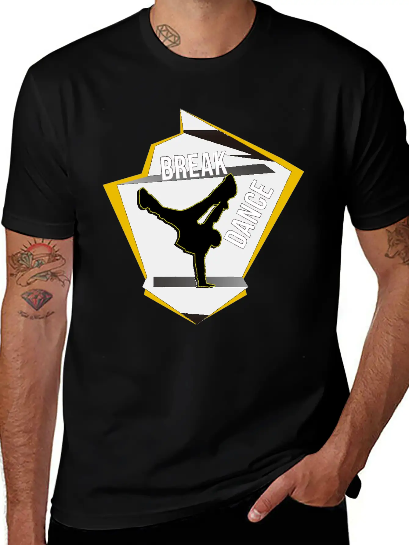 BREAK DANCE Unisex Casual T-Shirt – Clean Design For Daily Comfort