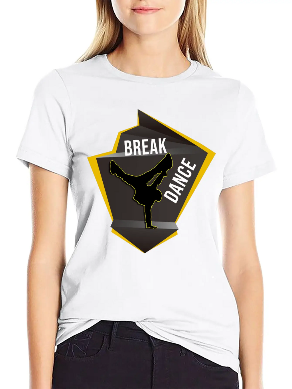 BREAK DANCE Unisex Casual T-Shirt – Clean Design For Daily Comfort