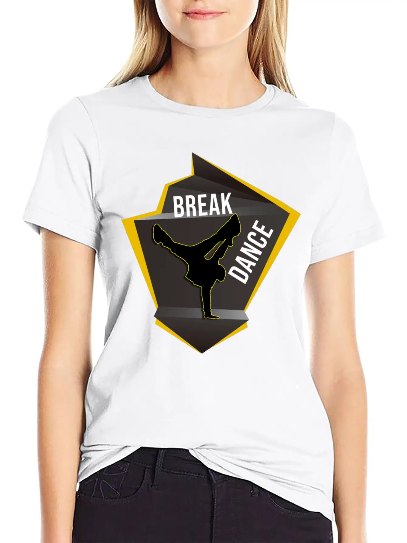 BREAK DANCE Unisex Casual T-Shirt – Clean Design For Daily Comfort