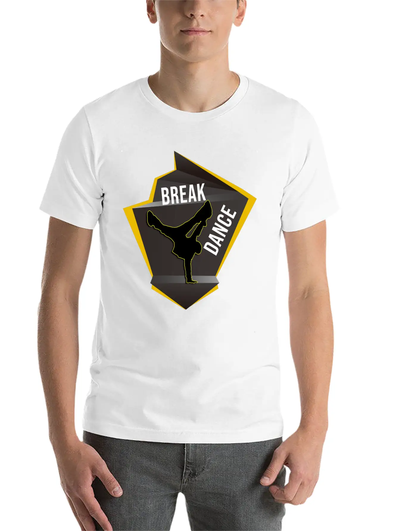 BREAK DANCE Unisex Casual T-Shirt – Clean Design For Daily Comfort