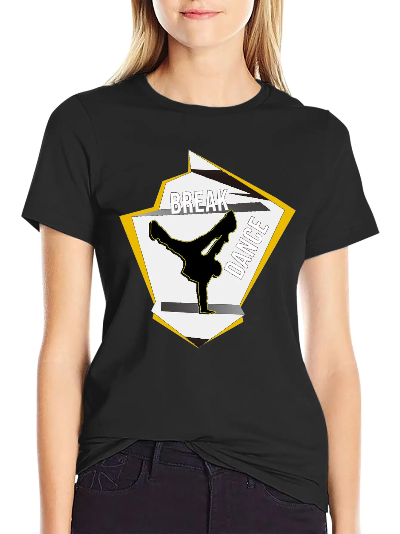 BREAK DANCE Unisex Casual T-Shirt – Clean Design For Daily Comfort